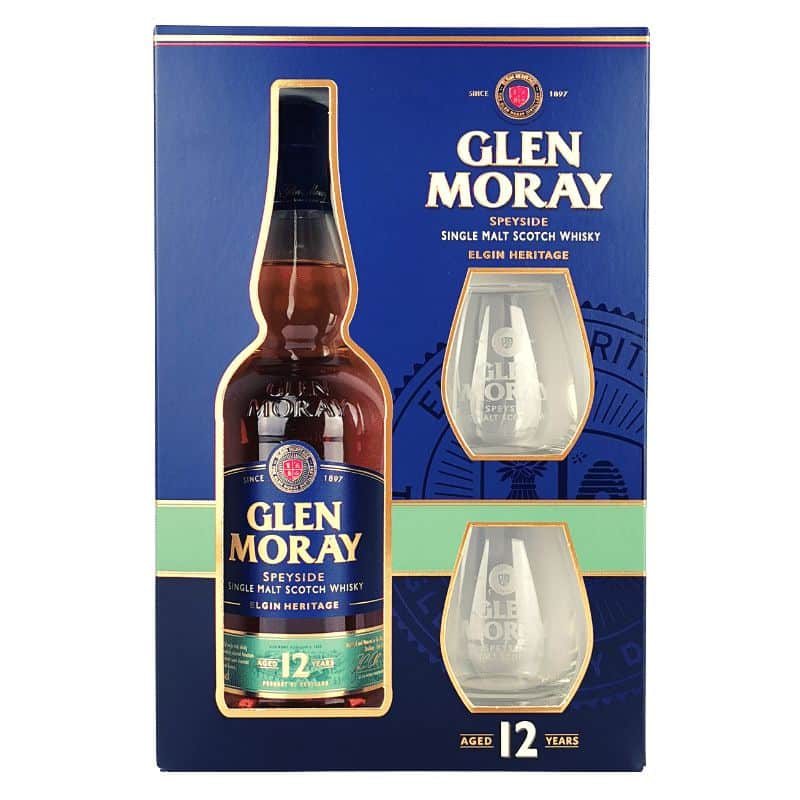 Glen Moray 12 Jahre Geschenkset Feingeist Onlineshop 0.70 Liter 1