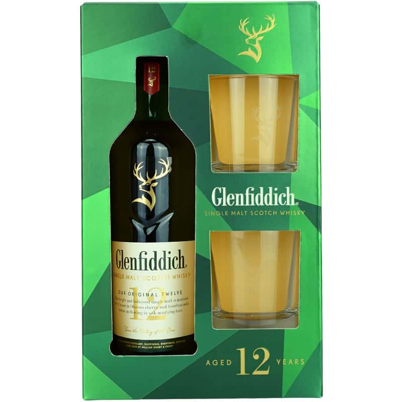 Glenfiddich 12 Jahre Geschenkset Feingeist Onlineshop 0.70 Liter 1