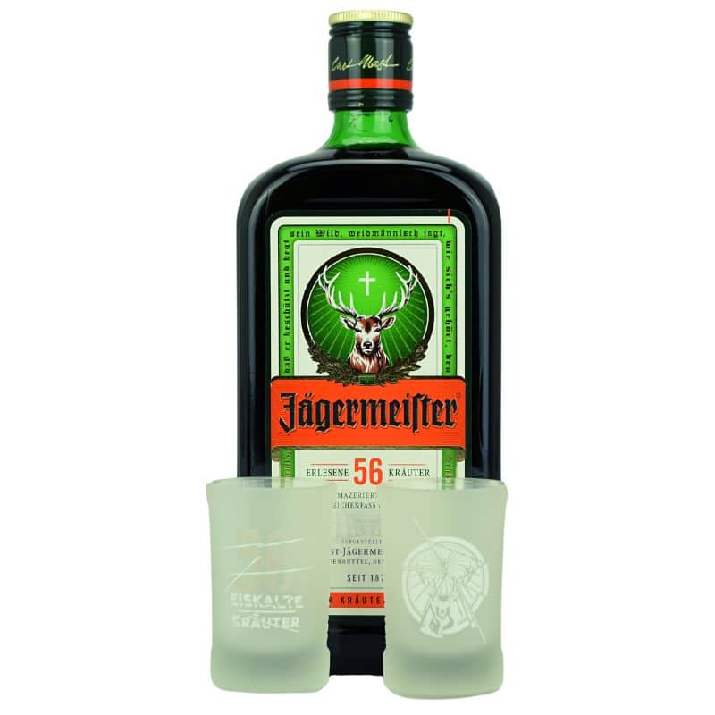 Jägermeister Geschenkset mit Designgläsern Feingeist Onlineshop 0.70 Liter 1