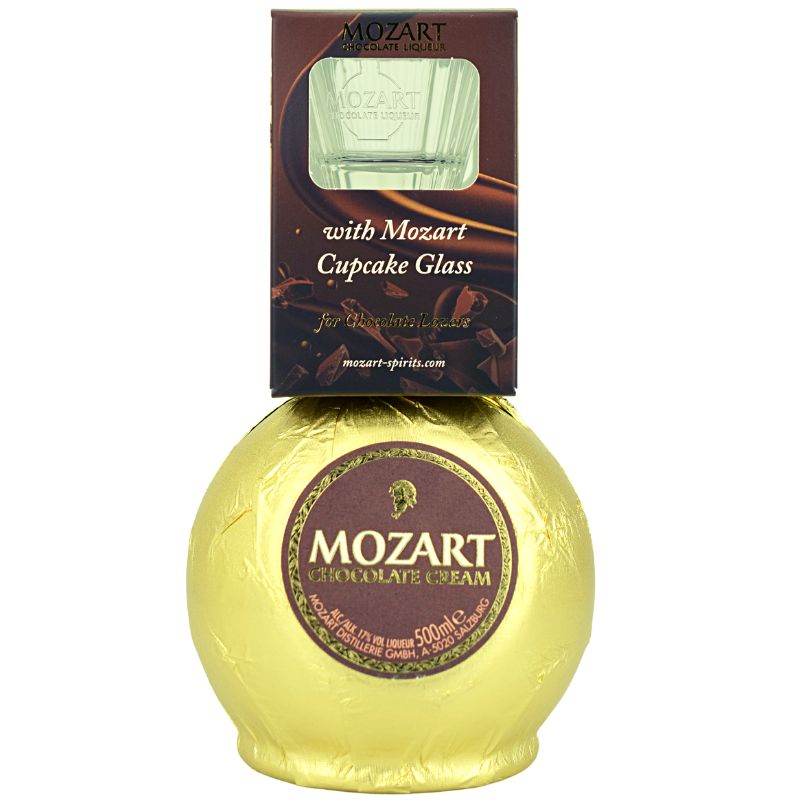 Mozart Chocolate Cream mit Glas Feingeist Onlineshop 0.50 Liter 1