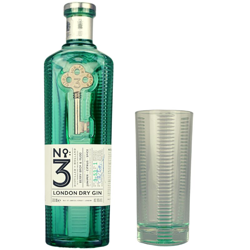 No. 3 London Dry Geschenkset Feingeist Onlineshop 0.70 Liter 1