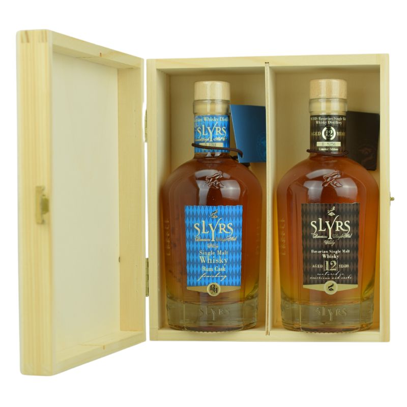 Slyrs Set Rum Cask + 12 Years Feingeist Onlineshop 0.70 Liter 1