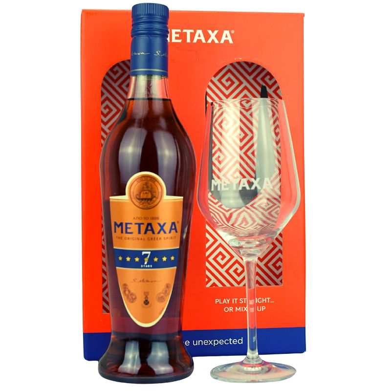 Metaxa 7 Stars Geschenkset Feingeist Onlineshop 0.70 Liter 1