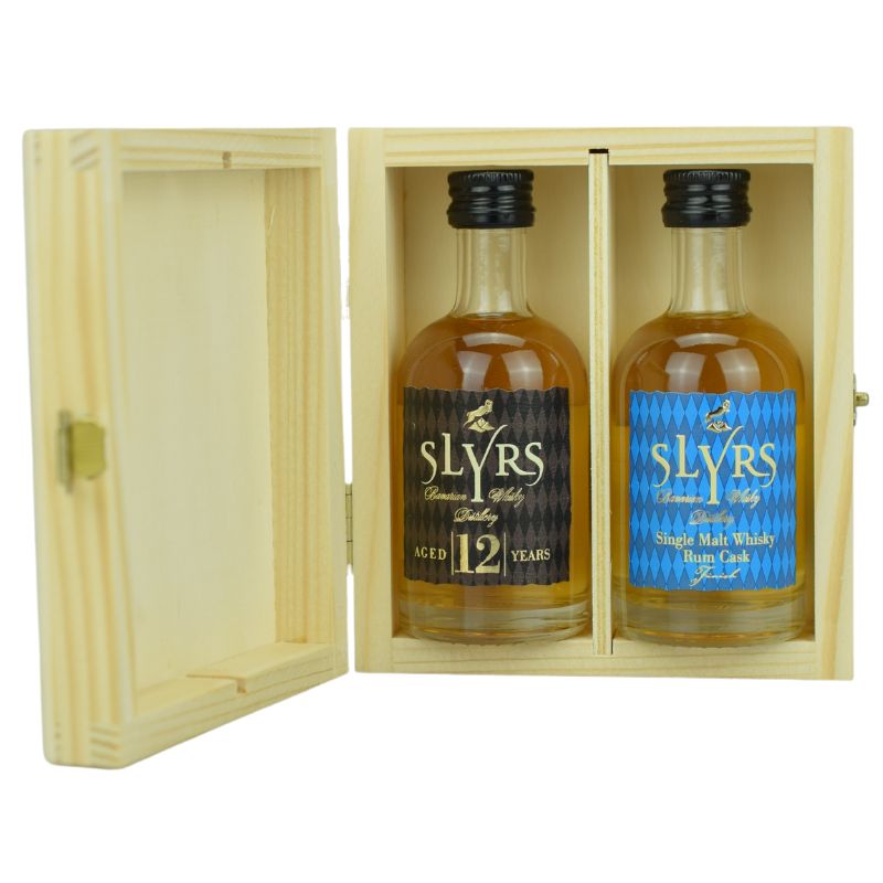 Slyrs Miniaturen Set 12 Years + Rum Cask Feingeist Onlineshop 0.10 Liter 1