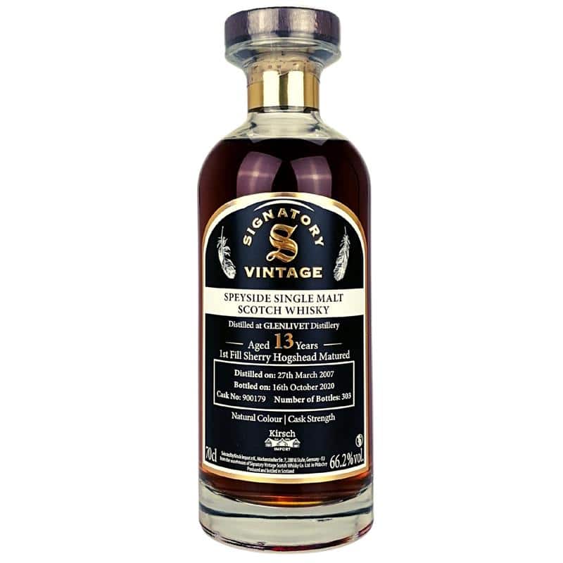 Signatory Vintage Glenlivet 13 Jahre Feingeist Onlineshop 0.70 Liter 1